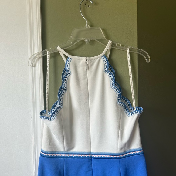 Lilly Pulitzer Blue and White Halter Dress - Picture 8 of 10